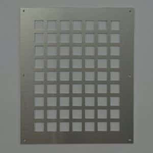 7-2530A Ventilatieplaat, aluminium mill-finish