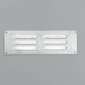 1-2308 Schoepenrooster, aluminium vlak