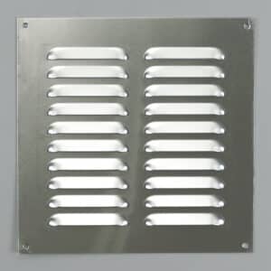 1-2323 Schoepenrooster, aluminium vlak