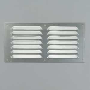 1-3015 Schoepenrooster, aluminium vlak