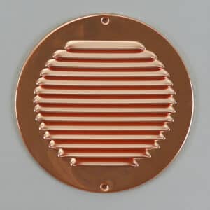 1-R200K Schoepenrooster, rond koper