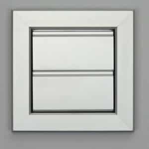 12-1616A Overdrukrooster, aluminium