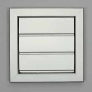 12-2121A Overdrukrooster, aluminium