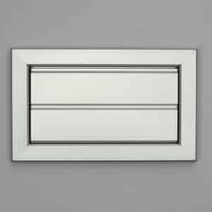 12-2616AA Overdrukrooster, aluminium geanodiseerd