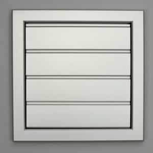 12-2626A Overdrukrooster, aluminium