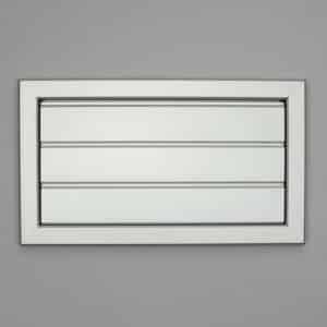 12-3621AA Overdrukrooster, aluminium geanodiseerd