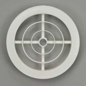 13-1010W Ventilatierozet, kunststof wit