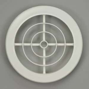 13-1012W Ventilatierozet, kunststof wit