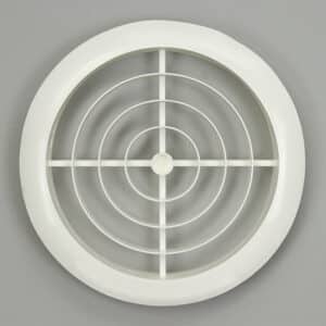 13-1015W Ventilatierozet, kunststof wit