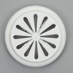 13-1515W  Ventilatierooster, voor buis, kunststof