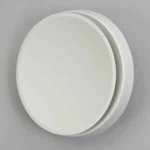 13-4210W Toevoerventiel, rond, kunststof, buis 100 mm wit