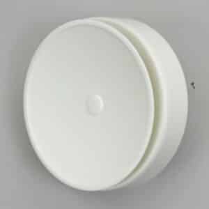 13-4212W Toevoerventiel, rond, kunststof, buis 125 mm wit