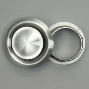 13-4510I Ventielrooster, rond, buis 100 mm RVS 304