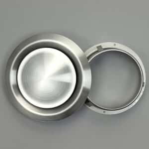 13-4512I Ventielrooster, rond, buis 100 mm RVS 304