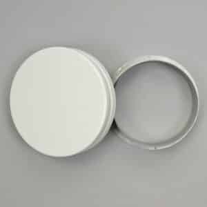 13-4816W Toevoerventiel, rond, staal, buis 160 mm wit, RAL 9016