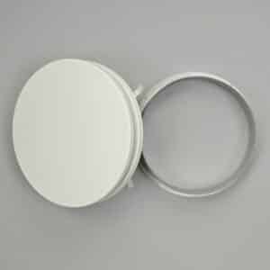 13-4820W Toevoerventiel, rond, staal, buis 200 mm wit, RAL 9016