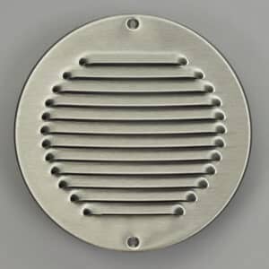 13-7012I Schoepenrooster, rond, buis 125 mm RVS 304