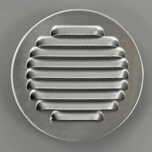 13-TA10 Schoepenrooster, buis 125 mm, aluminium