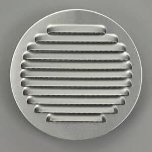 13-TA12 Schoepenrooster, buis 125 mm, aluminium