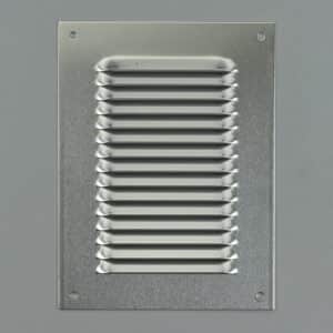 1L-1520 Schoepenrooster, aluminium, vlak, hoge doorlaat