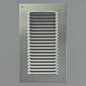 1L-1525 Schoepenrooster, aluminium, vlak, hoge doorlaat