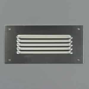 1L-2010 Schoepenrooster, aluminium, vlak, hoge doorlaat