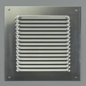 1L-2020 Schoepenrooster, aluminium, vlak, hoge doorlaat