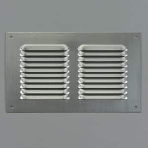 1L-2515 Schoepenrooster, aluminium, vlak, hoge doorlaat