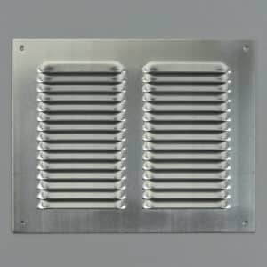 1L-2520 Schoepenrooster, aluminium, vlak, hoge doorlaat