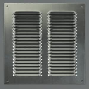 1L-2525 Schoepenrooster, aluminium, vlak, hoge doorlaat