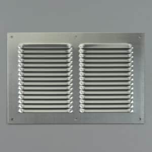 1L-3025 Schoepenrooster, aluminium, vlak, hoge doorlaat