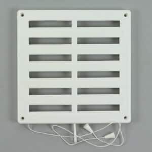 2-2020K Schuifrooster, kunststof wit