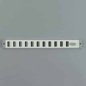 2-3003W Schuifrooster, aluminium wit, RAL 9010