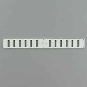 2-3804K Schuifrooster, kunststof wit