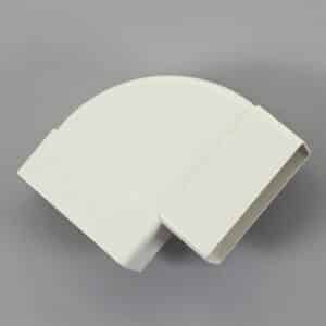 20K15-120 kanaal 150 x 75mm, bocht haaks, plat wit