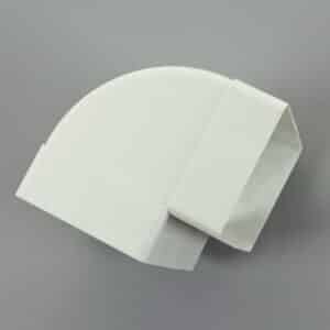 20K22-110 kanaal 220 x 90mm, bocht haaks wit