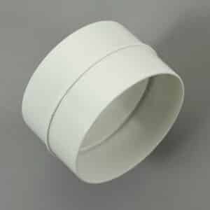 20KR12-101 buis, rond 125 mm, buisverbinder wit