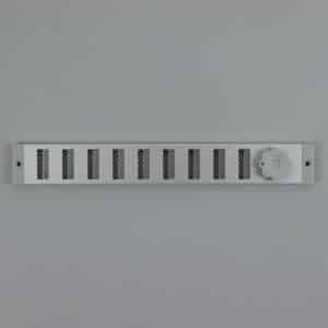 3-3004 Schuifrooster, aluminium, 40 mm. hoog