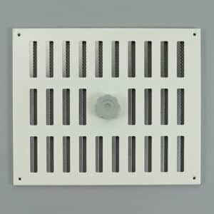 3-3025 Schuifrooster, aluminium met vliegengaas - wit, RAL 9010