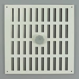 3-3030 Schuifrooster, aluminium met vliegengaas - wit, RAL 9010