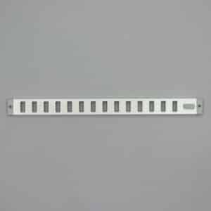 3-3703 Schuifrooster, aluminium 30 mm. hoog - wit, RAL 9010