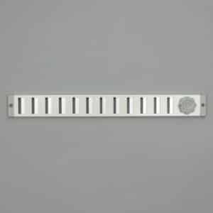 3-3704 Schuifrooster, aluminium, 40 mm. hoog - wit, RAL 9010