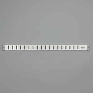 3-4703 Schuifrooster, aluminium 30 mm. hoog - wit, RAL 9010