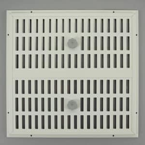 3-5352W Schuifrooster, aluminium, samengesteld wit, RAL 9010