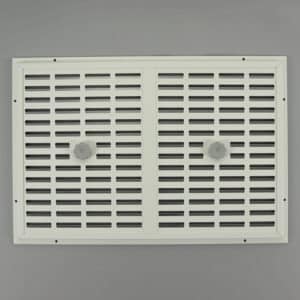 3-6443W Schuifrooster, aluminium, samengesteld wit, RAL 9010