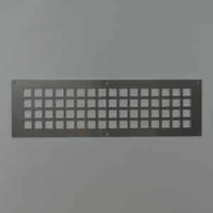 7-5015A Ventilatieplaat, aluminium mill-finish