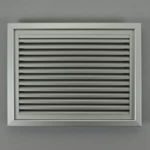 G2W-4030AA Lamellenrooster, aluminium, v-lamel, uitneembaar geanodiseerd