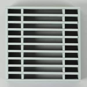 G8HB-2020 Lamellenrooster, brandwerend, zonder kader grijze lamellen