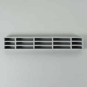 G8HB-4508 Lamellenrooster, brandwerend, zonder kader grijze lamellen