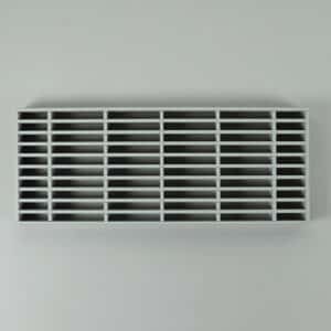 G8HB-5020 Lamellenrooster, brandwerend, zonder kader grijze lamellen